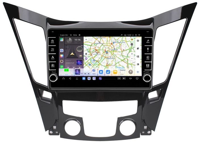 Магнитола для Hyundai Sonata 2010-2013 (YF) - Kuberg OL-9716 (кнопки и крутилки) Android 13, Быстрая, CarPlay, 4G SIM-слот