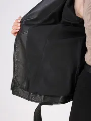 Кожаная куртка демисезонная косуха