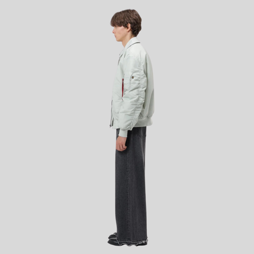 Куртка Alpha Industries CWU 45/P Relaxed Fit Flight Jacket Oxford Light Mineral (Светло-голубой)