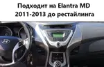 Магнитола для Hyundai Elantra 5 2011-2013 (MD) - Canbox H-Line 0078 монитор 12.3" QLED в стиле BMW на Android 10, Быстрая, ТОП-процессор, CarPlay, 4G SIM-слот