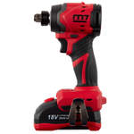 MIGHTY SEVEN (DS-203SP) Аккумуляторный шуруповерт, ударный, 18 В, 4 предмета, кейс, в комплекте набор бит