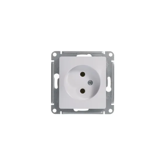 Розетка без заземления без шторок Systeme Electric Glossa Белый GSL000141