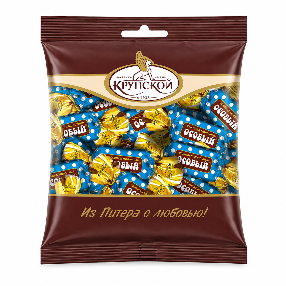 Конфеты шоколадные Особый молочный мини Крупской, 1 кг