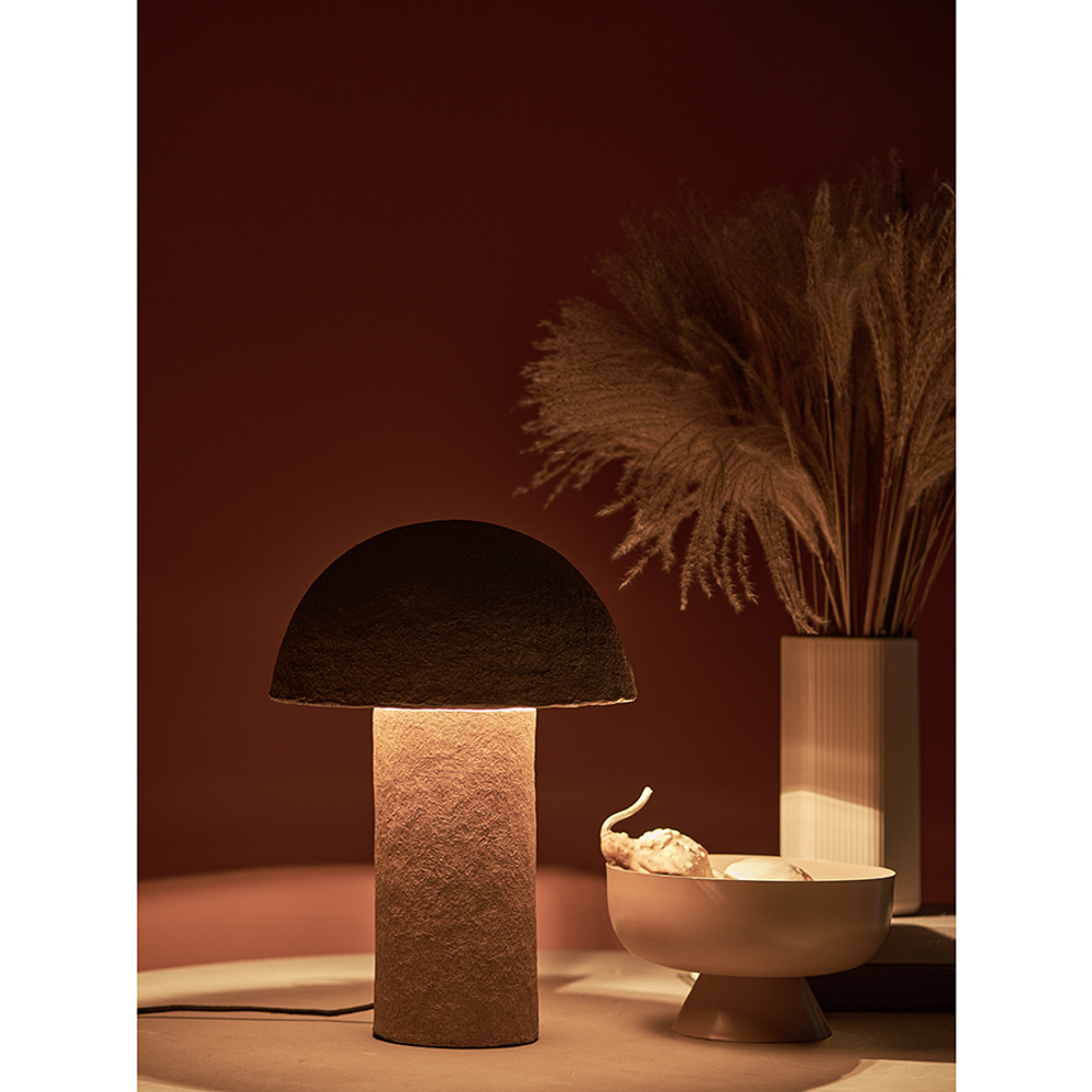 Лампа настольная texture sleek, D32х42 см, бежевая