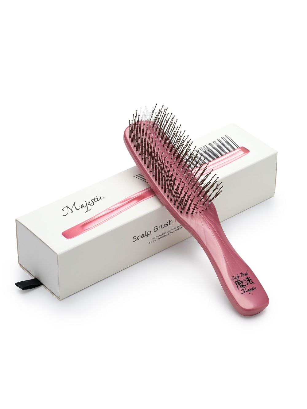 Расческа Majestic Scalp Brush розовый жемчуг