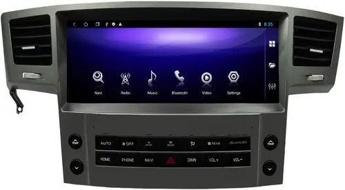 Магнитола для Lexus LX570 2007-2015 - Kuberg ZH-L1209 монитор 12.3" на Android 12, Быстрая, CarPlay, 4G SIM-слот