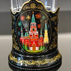 Чайный набор "Москва. Кремль" (Ручная роспись Палех)