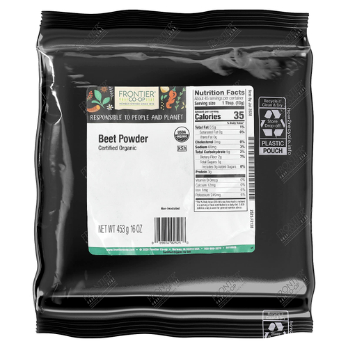 Frontier Co-op, Органическая, измельченная в порошок свекла, 16 унций (453 гр)