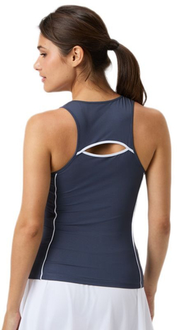 Женский топ теннисный Майка Bjorn Borg Ace V Neck - серый одиссея