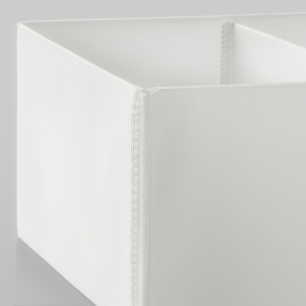 IKEA SKUBB  (ИКЕА СКУББ)  -  Коробка, 3 шт. - белый 20х38х12 см
