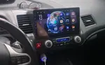 Магнитола для Honda Civic 8 4d 2005-2012 (левый руль, рамка 10) - Teyes CC3L на Android 10, CarPlay, 4G SIM-слот
