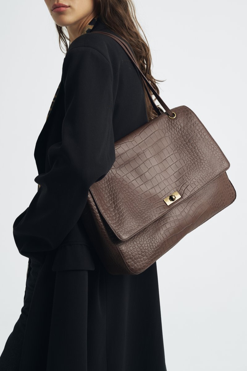 KELLY SOFT L croco шоколад