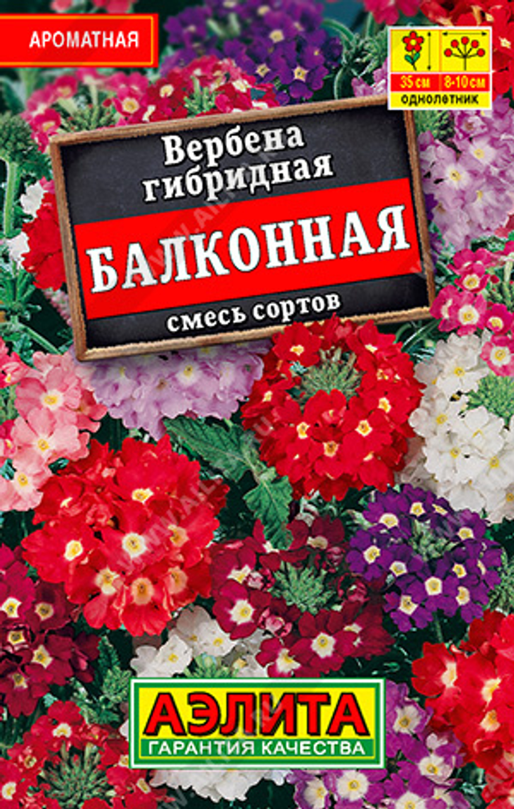 Вербена Балконная смесь 40шт Аэлита лидер