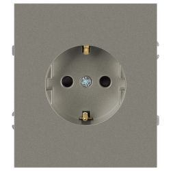 Розетка ЭРА Arktik 16-2101-07 с заземлением 2P+E Schuko 16А-250В титан | Эра Arktik