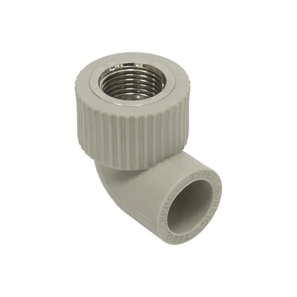 Угол РР комб. 20*3/4" вн. серый (Tebo)