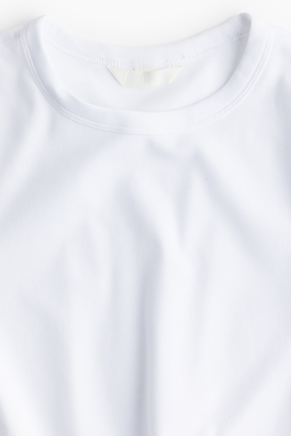 Облегающий хлопковый лонгслив - H&M