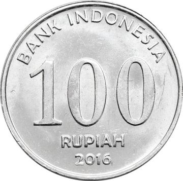 100 рупий 2016 Индонезия