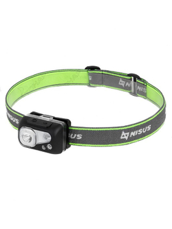 Фонарь налобный NISUS водонепроницаемый 300LM, IPX7, USB