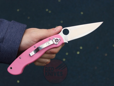 Нож Spyderco Military Pink Нейлон C36PNK