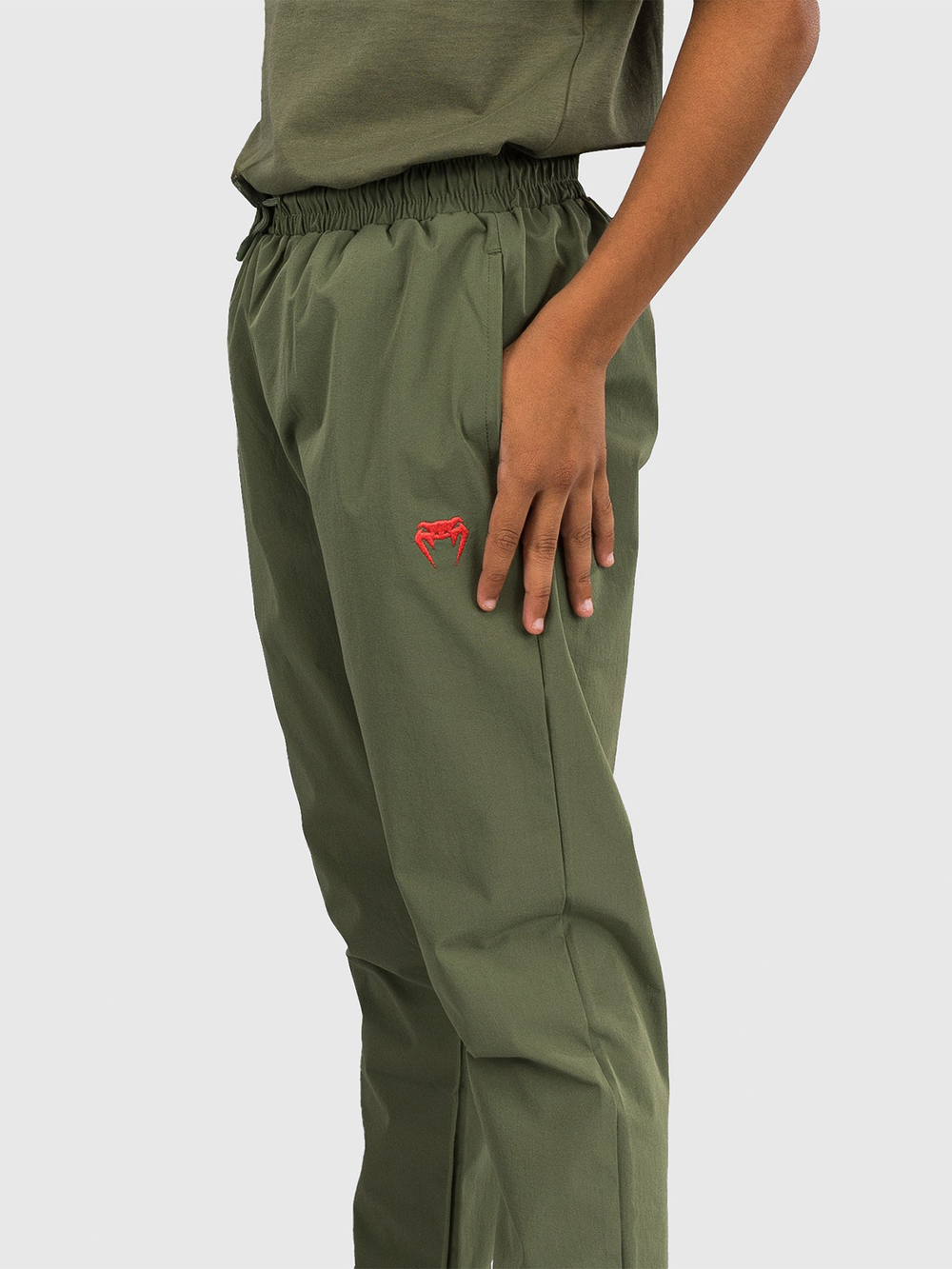 Брюки спортивные детские Venum Vectra Army Green/Orange