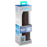 Коричневая насадка-удлинитель Uncut Silicone Penis Enhancer - 17,8 см. (Цвет: коричневый)