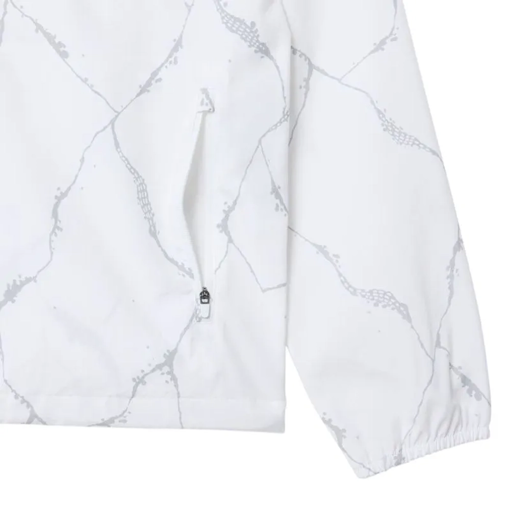 Мужская теннисная куртка Lacoste Reflective Crocodile Print - white