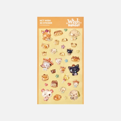 товары NCT WISH - WISH BAKERY 2026 POP UP OFFICIAL MD 3D STICKER