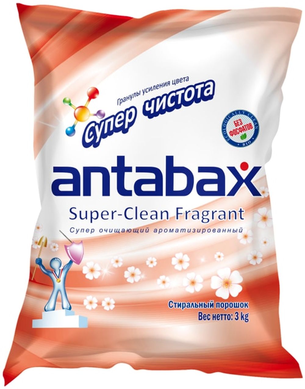 Стир порошок Antabax универс суперочищ розовый пак 1 кг