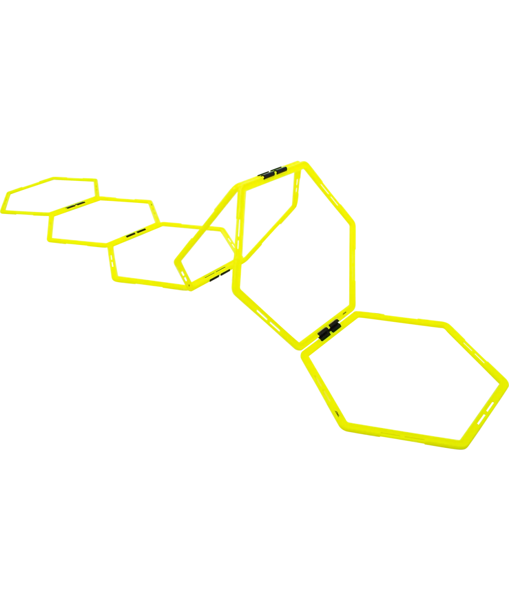 Набор шестиугольных напольных обручей Agility Hoops JA-216, 6 шт.