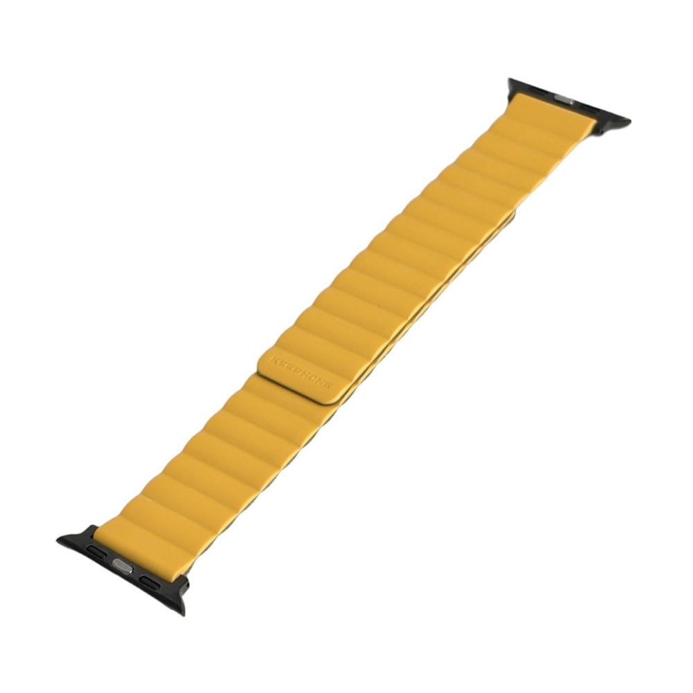 Сменный ремешок для Apple Watch 49/45/44/42мм Keephone Ibands Magnetic Snap (KPIBA49YLGN) желтый