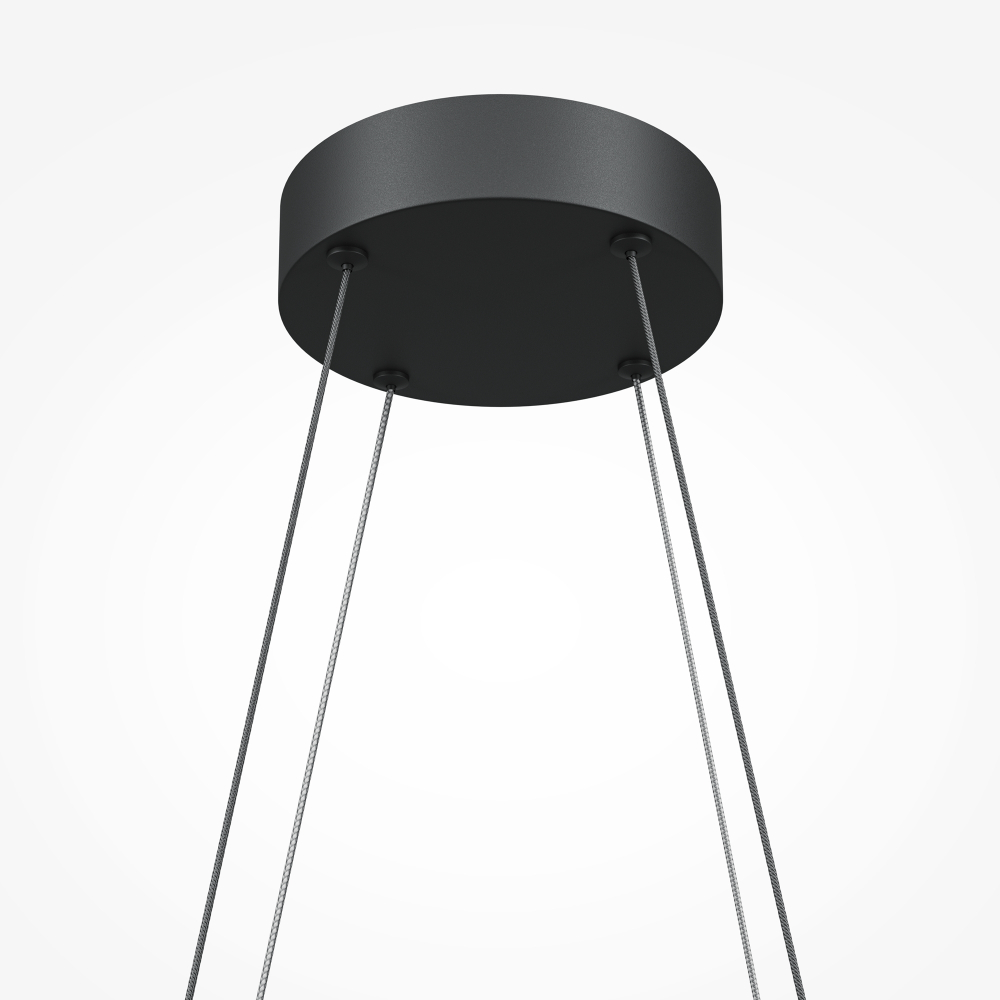 Подвесная светодиодная люстра Maytoni Halo MOD244PL-L50BK