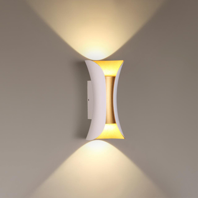 3886/6WG HIGHTECH ODL20 387 бел/золот/металл Настен.светильник LED 4000K 120° 6W 220V IP54 KRISTA