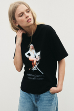 Футболка оверсайз с принтом — Кремовый/Nice - H&M