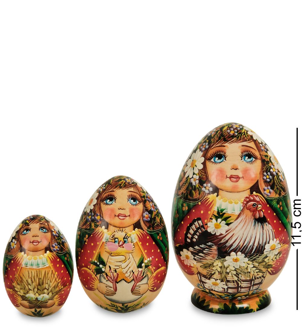 МР-16/13 Матрешка-Яйцо 3м «Мария с курицей»