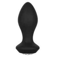 Черная анальная вибропробка 10,75см с кристаллом California Exotic Novelties Power Gem Vibrating Crystal Probe SE-0385-15-3