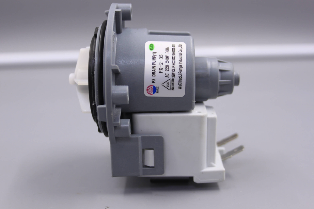 PX-2-35 Помпа N023002-000003-001 стиральной машины (35W, на 3 винта, контакты сзади )