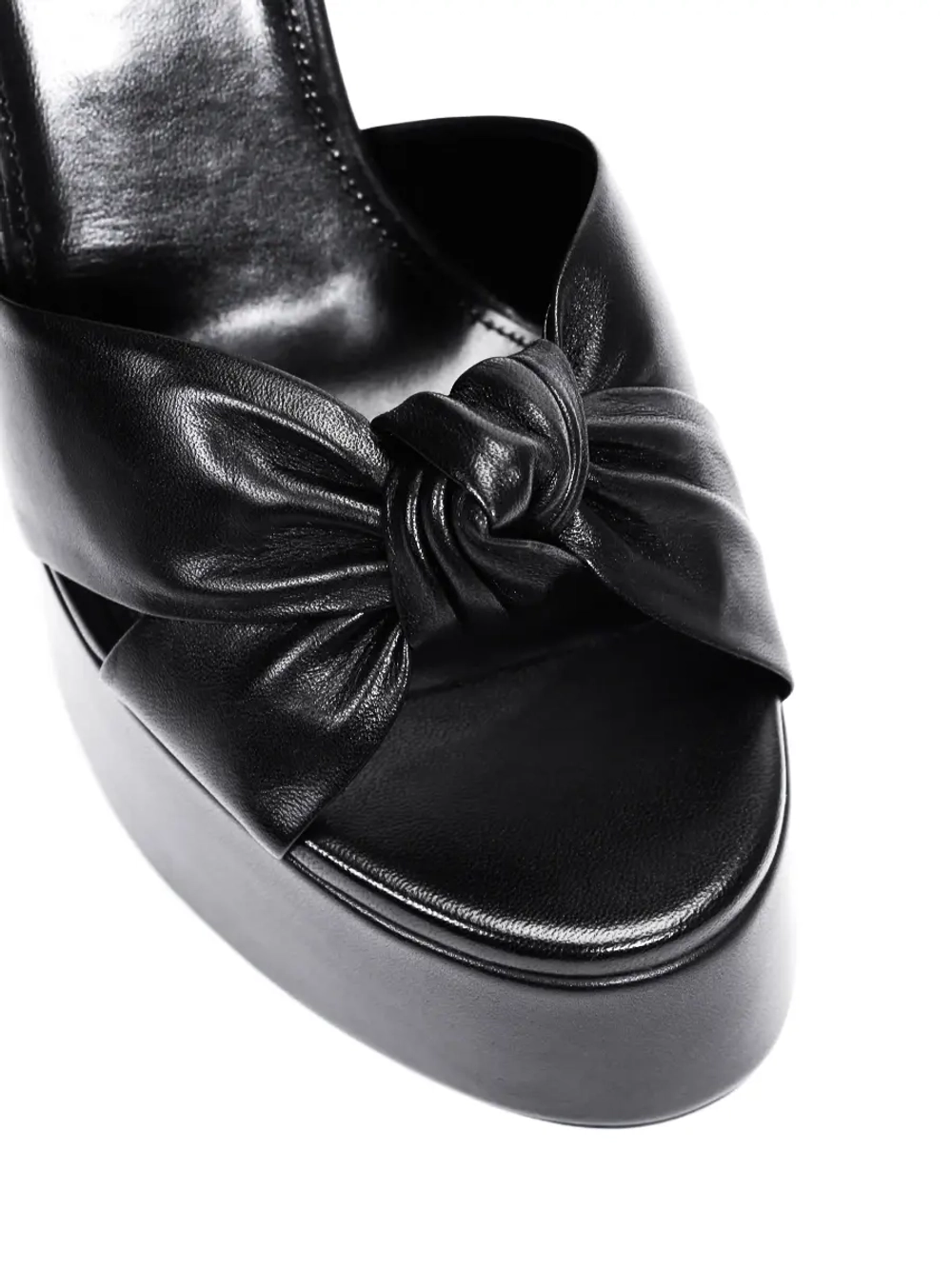 Босоножки на танкетке SAINT LAURENT