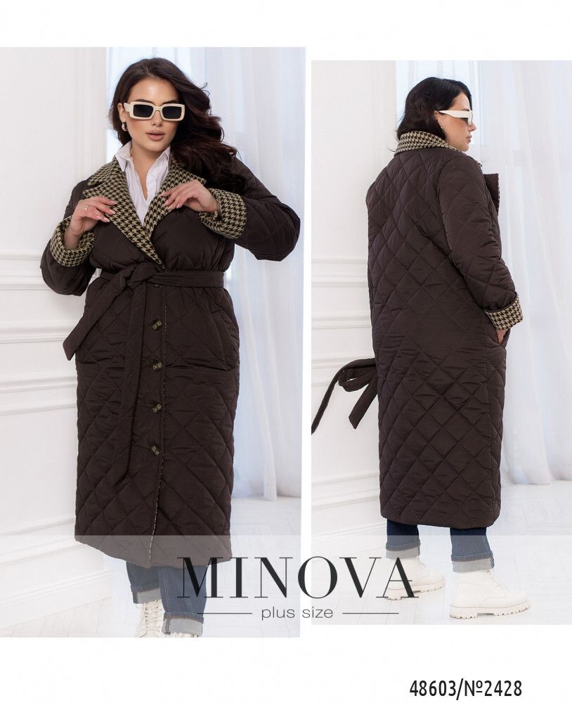 Куртка 2428-шоколад Minova Куртка 2428-шоколад Minova