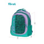 Рюкзак Först F-Trend "Animal pattern" 40*29*18 см, 2 отделения, 3 кармана, эргономичная спинка