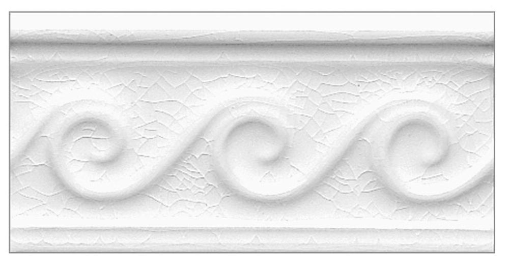 Бордюры ADEX MODERNISTA Relieve Olas C/C Blanco
