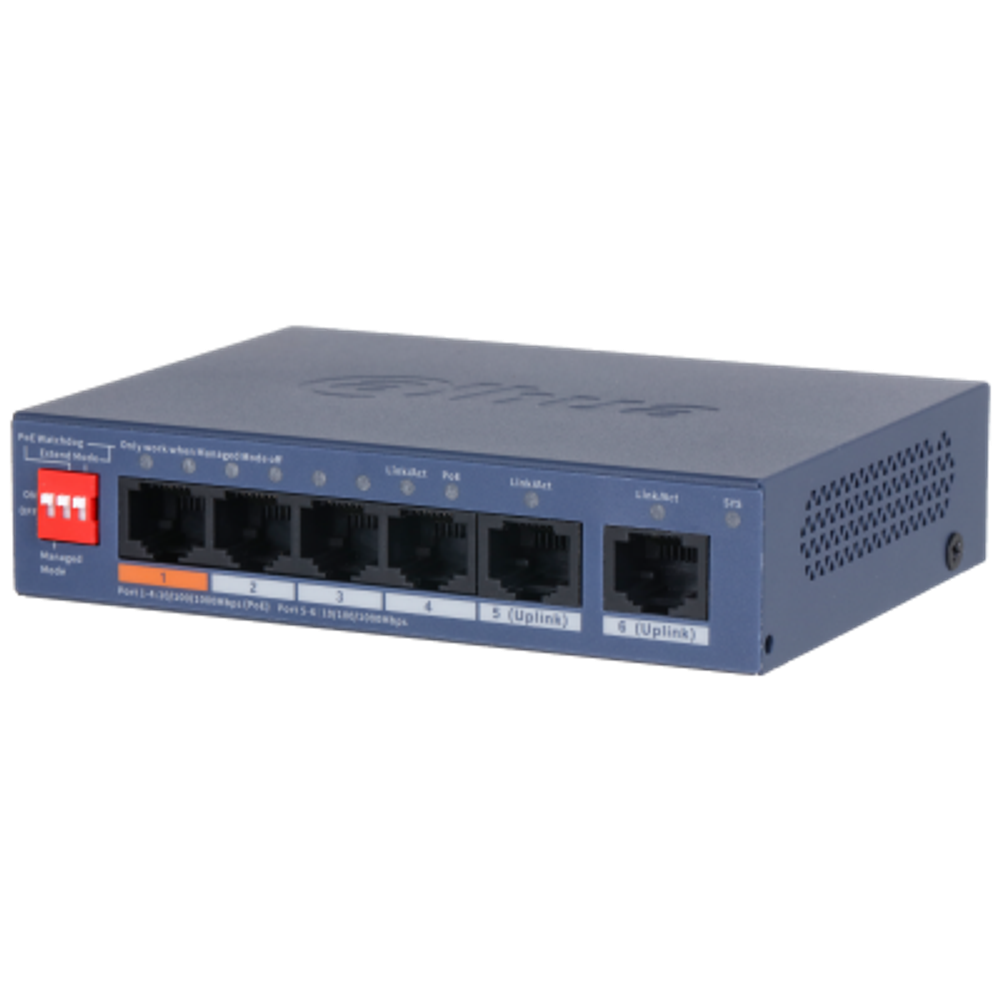 Коммутатор PoE Dahua DH-CS4006-4GT-60