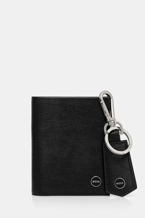 Набор (кошелек, брелок) мужской BOSS GBBM_Bifold&Keyring