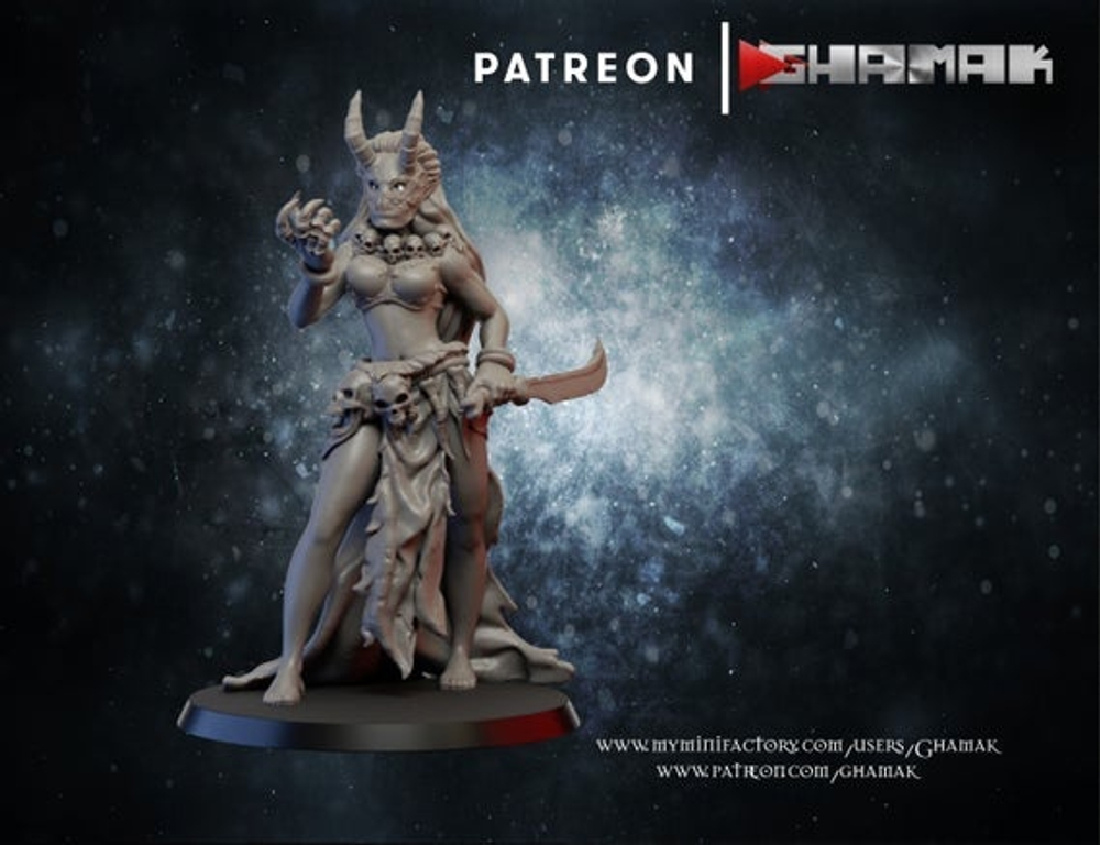 Grand Alliance Chaos Everchosen and Slaves to Darkness Ведьма Хаоса №1 миниатюра для dnd, днд, pathfinder, фентези, Настольная игра, НРИ, Варгейм, РПГ