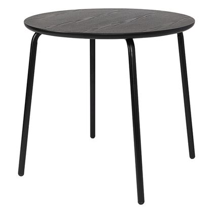 Стол обеденный Round, 90 см, черный
