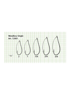 Крючок рыболовный WEEDLESS SINGLE 12001 №3/0