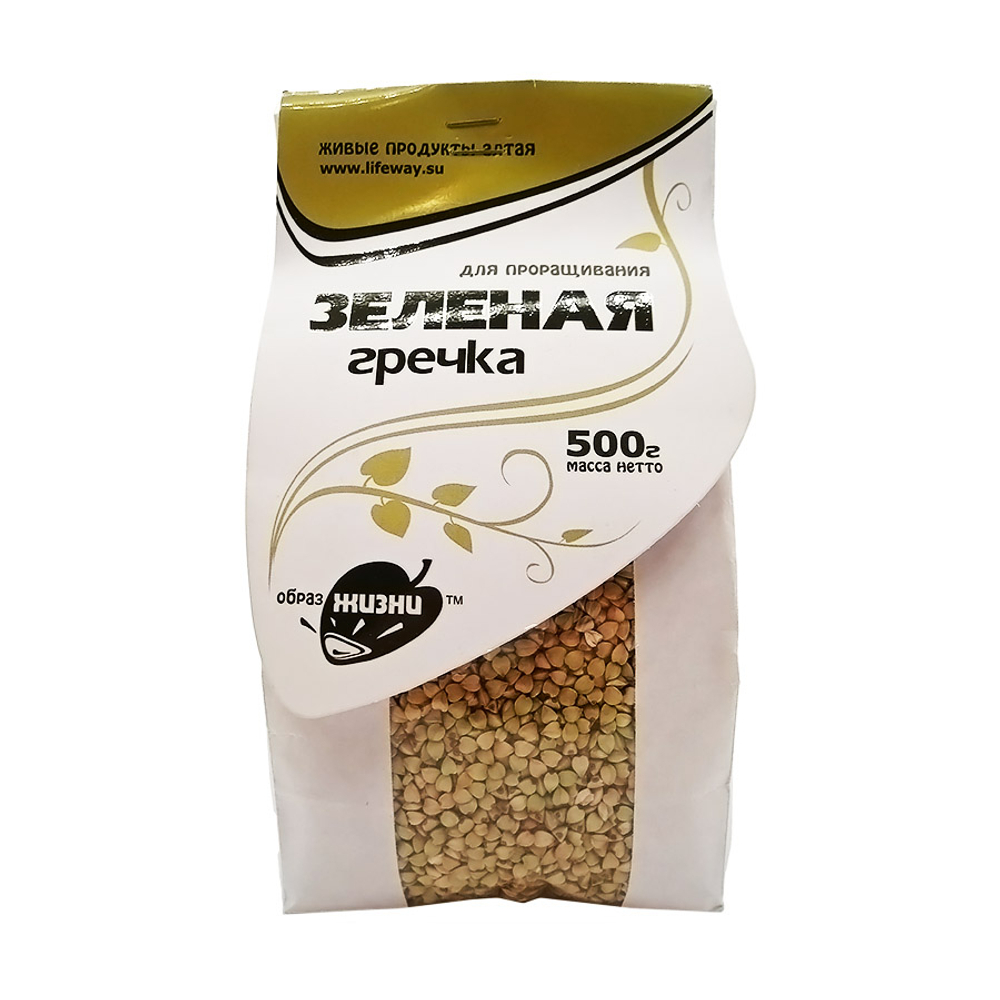 Зеленая гречка для проращивания LifeWay | Образ Жизни 500г