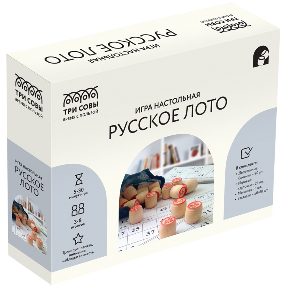 ИГРА настольная РУССКОЕ ЛОТО 3+ (НИ_46628)
