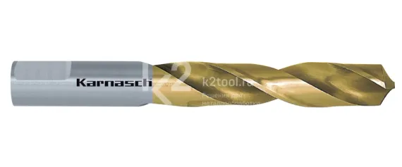 Спиральное сверло по металлу Karnasch HSS-Co5+TiN, Ø3,4х50 мм, арт. 20.1840-004