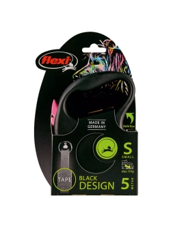 Поводок-Рулетка Black Design S до 15кг лента 5м