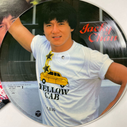 Винтажная виниловая пластинка LP Jacky Jackie Chan Джеки Чан Perfect Collection (Япония 1983) (Оби) (Picture Disc)